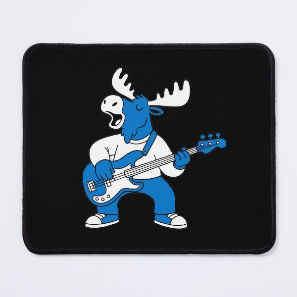 Item preview, Funny Moose Playing Bass Guitar, Bassist Animal Sticker, Musician Gift designed and sold by Mono.fi Studios.