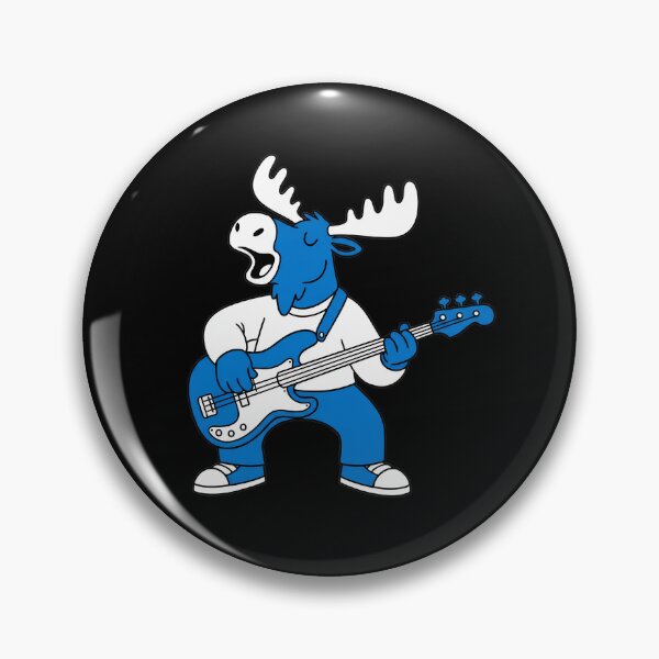 Item preview, Funny Moose Playing Bass Guitar, Bassist Animal Sticker, Musician Gift designed and sold by Mono.fi Studios.