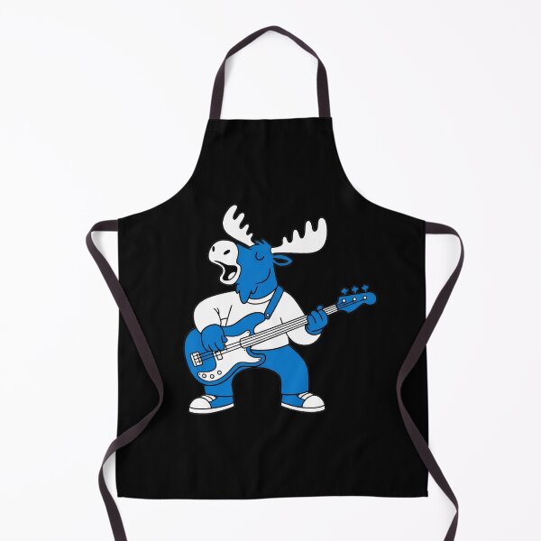 Item preview, Funny Moose Playing Bass Guitar, Bassist Animal Sticker, Musician Gift designed and sold by Mono.fi Studios.