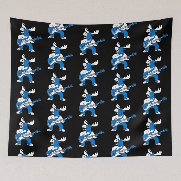 Item preview, Funny Moose Playing Bass Guitar, Bassist Animal Sticker, Musician Gift designed and sold by Mono.fi Studios.