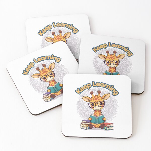Item preview, Keep Learning Cute Giraffe Reading Books designed and sold by yuki-hana.