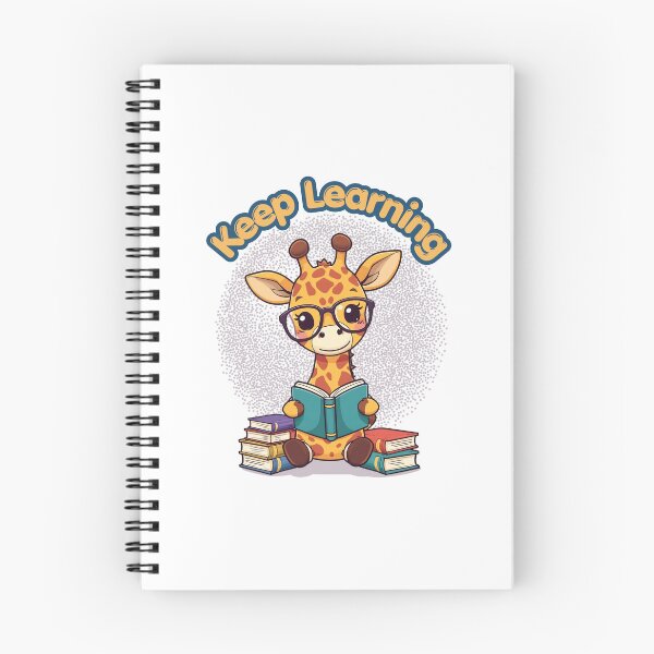 Item preview, Keep Learning Cute Giraffe Reading Books designed and sold by yuki-hana.