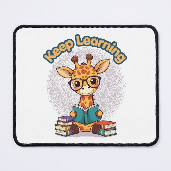 Item preview, Keep Learning Cute Giraffe Reading Books designed and sold by yuki-hana.