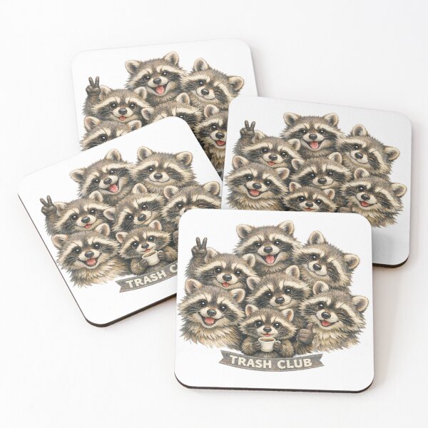 Item preview, Trash Club | Funny Raccoon Gang Design | Cute Dumpster Panda Squad | Raccoon Lover Gift | Woodland Animal Humor Artwork designed and sold by Fernhaven.