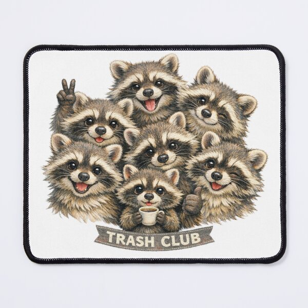 Item preview, Trash Club | Funny Raccoon Gang Design | Cute Dumpster Panda Squad | Raccoon Lover Gift | Woodland Animal Humor Artwork designed and sold by Fernhaven.