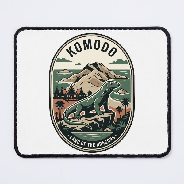 Item preview, Vintage Komodo Island Indonesia Travel Badge designed and sold by k3rstman1.