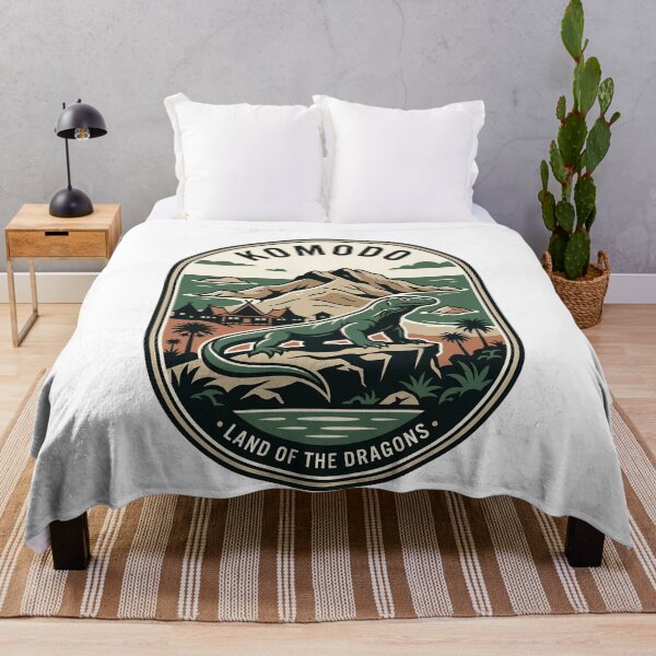 Item preview, Vintage Komodo Island Indonesia Travel Badge designed and sold by k3rstman1.