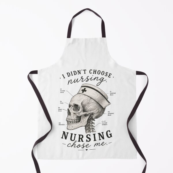 Item preview, I Didn't Choose Nursing Nursing Chose Me – Skull Nurse Anatomy T-Shirt designed and sold by KiwyStudio.