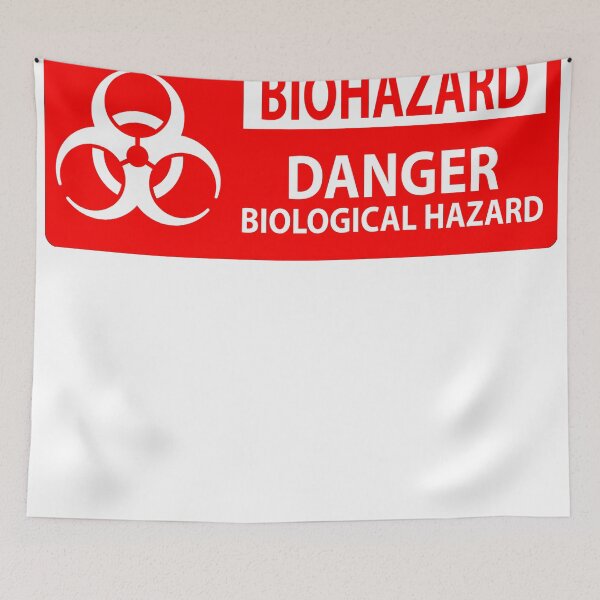 Item preview, Biohazard Danger Biological Hazard Symbol designed and sold by Gravelpeak Co..