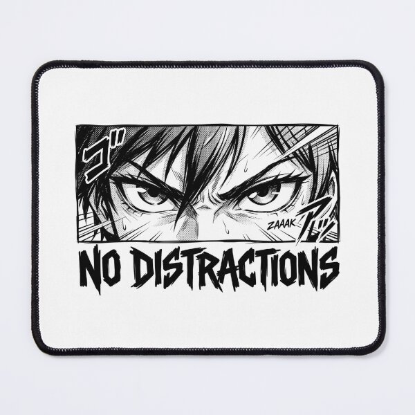 Item preview, No Distractions Manga Panel Anime Eyes Streetwear Graphic designed and sold by Sunday Social Club.