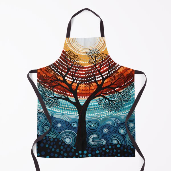 Item preview, Aboriginal Inspired Dot Art - Litchfield Water Tree designed and sold by GrinGalore.
