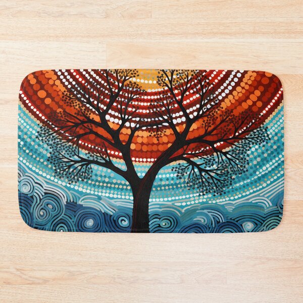Item preview, Aboriginal Inspired Dot Art - Litchfield Water Tree designed and sold by GrinGalore.