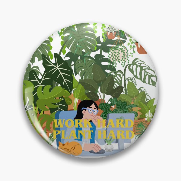 Item preview, Work Hard Plant Hard designed and sold by PlantSholic.
