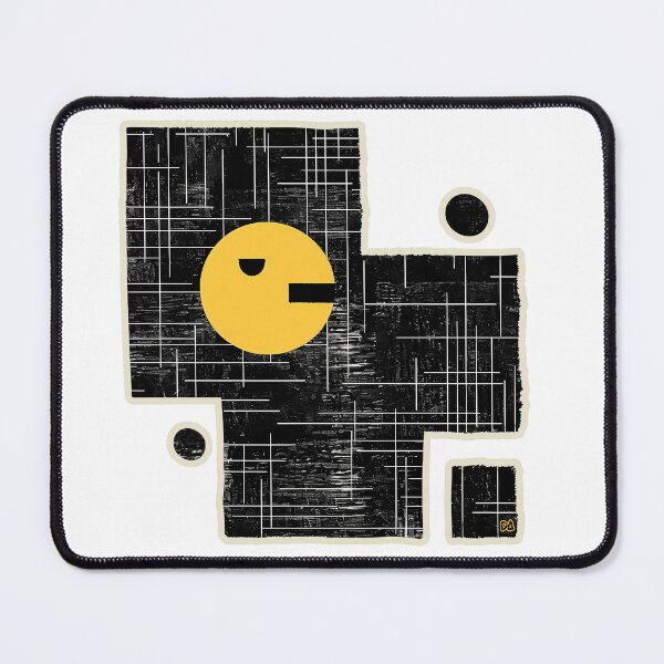 Item preview, Abstract Bauhaus Geometry Art Print Minimalist Yellow Circle Construction Poster designed and sold by DesignArtist.ia.