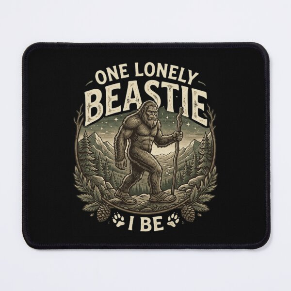 Item preview, One Lonely Beastie I Be Funny Bigfoot Shirt | Sasquatch Hiking Wilderness Humor designed and sold by Cree8if.