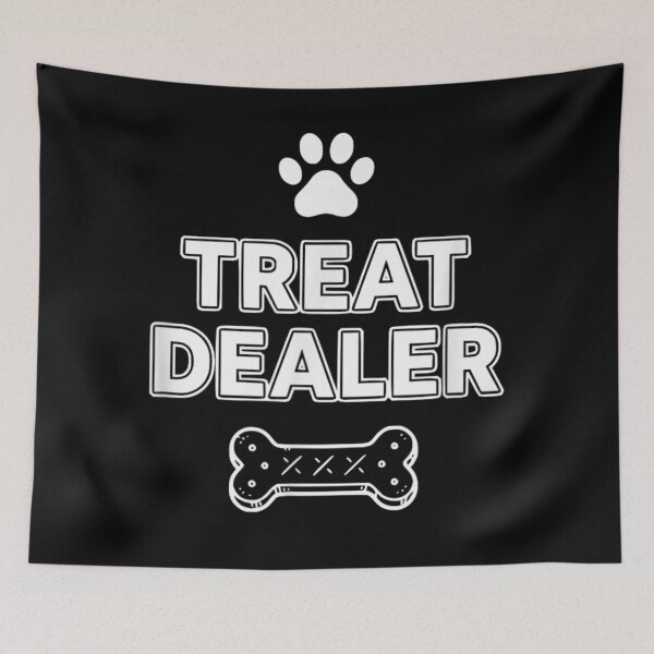 Item preview, Funny Dog Treat Dealer Pet Lover Paw Print Bone Graphic Design designed and sold by MassonCalepon.
