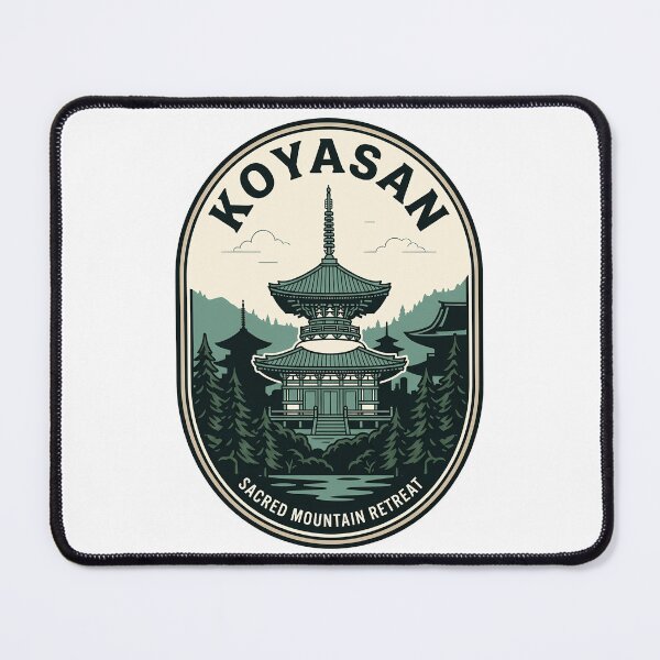 Item preview, Vintage Koyasan Japan Sacred Mountain Pagoda Badge designed and sold by k3rstman1.