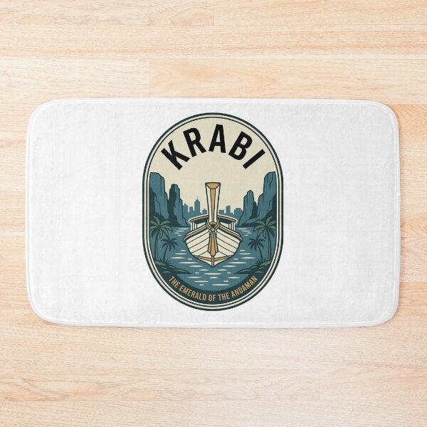 Item preview, Krabi Thailand Retro Travel Badge Longtail Boat designed and sold by k3rstman1.