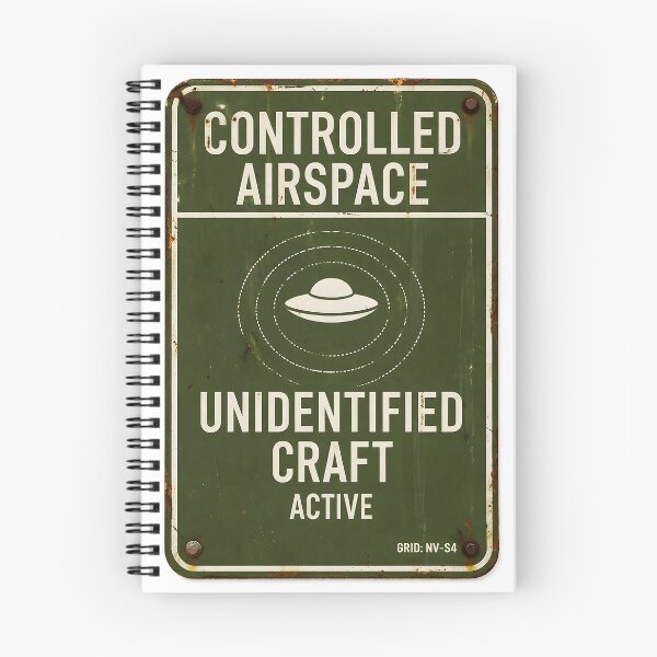 Item preview, Controlled Airspace - Unidentified Craft Active | Military Sign designed and sold by Artist18XF.