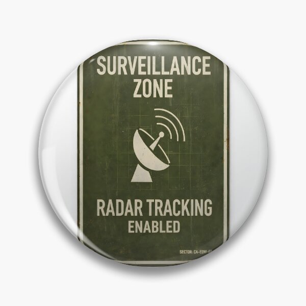 Item preview, Surveillance Zone - Radar Tracking Enabled | Military Sign designed and sold by Artist18XF.