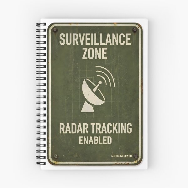 Item preview, Surveillance Zone - Radar Tracking Enabled | Military Sign designed and sold by Artist18XF.