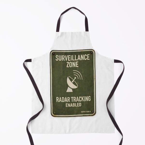 Item preview, Surveillance Zone - Radar Tracking Enabled | Military Sign designed and sold by Artist18XF.