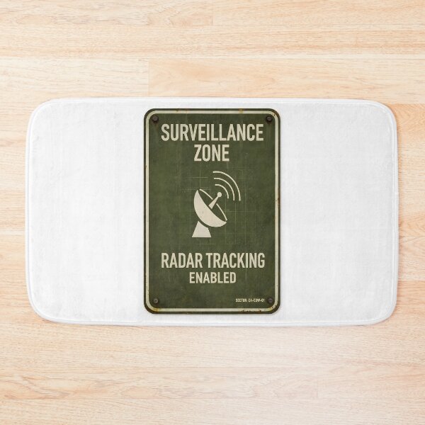Item preview, Surveillance Zone - Radar Tracking Enabled | Military Sign designed and sold by Artist18XF.