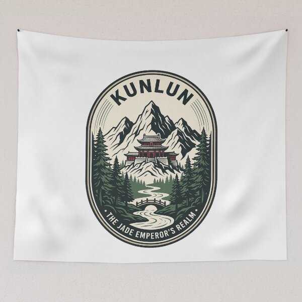 Item preview, Kunlun Mountains Jade Emperor Realm Vintage Badge designed and sold by k3rstman1.