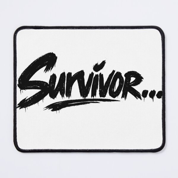 Item preview, Survivor Graffiti Street Art Bold Typography Quote (Black) designed and sold by P’s stuff.