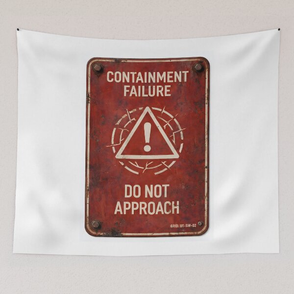 Item preview, Containment Failure - Do Not Approach | Military Sign designed and sold by Artist18XF.