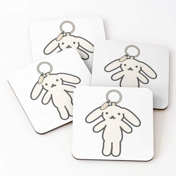 Item preview, kawaii bunny keychain designed and sold by phoebescribble.