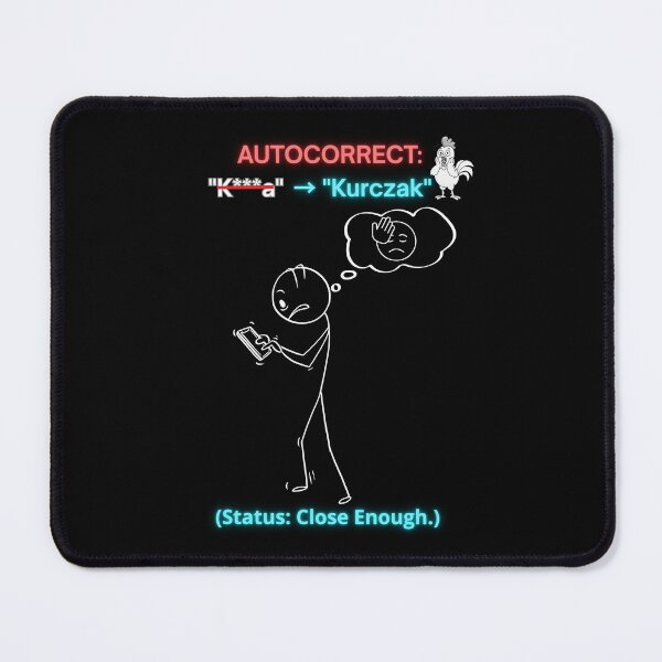 Item preview, Black AUTOCORRECT K***a Kurczak - Funny Polinglish Polish Humor Phone Gift designed and sold by VibePolinglish.
