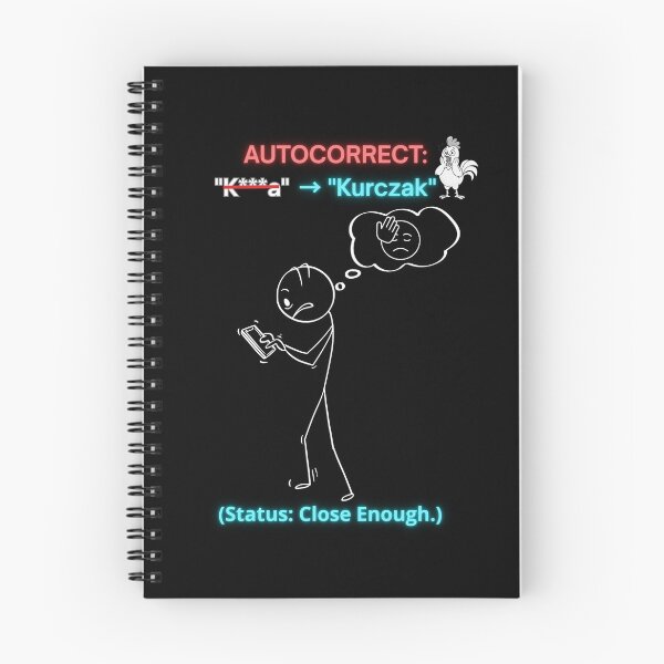 Item preview, Black AUTOCORRECT K***a Kurczak - Funny Polinglish Polish Humor Phone Gift designed and sold by VibePolinglish.