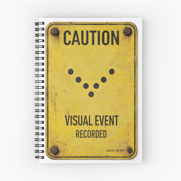 Item preview, Caution - Visual Event Recorded | Military Sign designed and sold by Artist18XF.