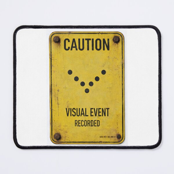 Item preview, Caution - Visual Event Recorded | Military Sign designed and sold by Artist18XF.