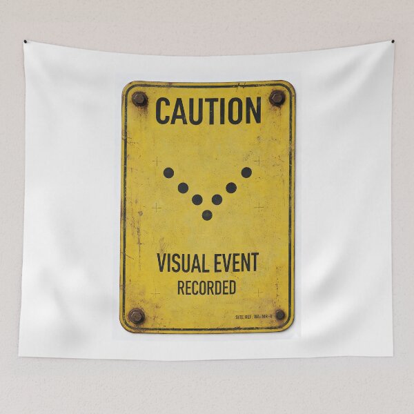Item preview, Caution - Visual Event Recorded | Military Sign designed and sold by Artist18XF.
