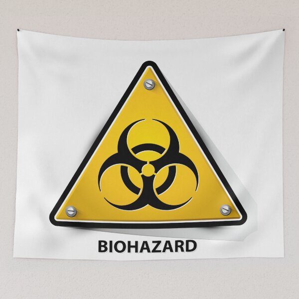Item preview, Biohazard Warning Symbol Hazard Alert Sign designed and sold by Gravelpeak Co..