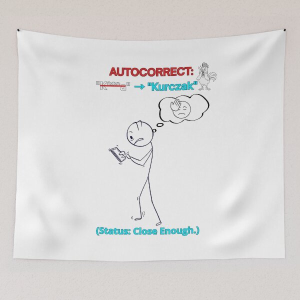 Item preview, White AUTOCORRECT K***a Kurczak - Funny Polinglish Polish Humor Phone Gift designed and sold by VibePolinglish.