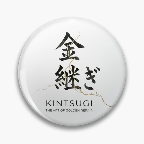 Item preview, Kintsugi Japanese Calligraphy Golden Repair Art designed and sold by Heartshop-japan.