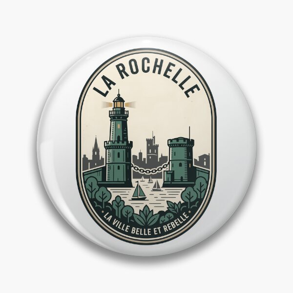 Item preview, La Rochelle France Vintage Nautical Harbor Badge designed and sold by k3rstman1.