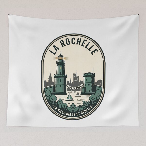 Item preview, La Rochelle France Vintage Nautical Harbor Badge designed and sold by k3rstman1.