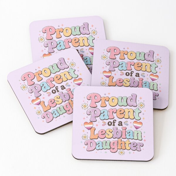 Item preview, Proud Parent of a Lesbian Daughter Groovy Pastel Pride designed and sold by SweetLilith.