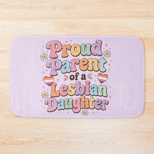 Item preview, Proud Parent of a Lesbian Daughter Groovy Pastel Pride designed and sold by SweetLilith.