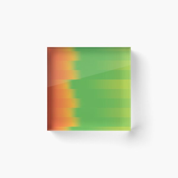 Item preview, Orange Green Gradient Stripes Abstract Modern Minimalist Poster designed and sold by ByJacobHam.