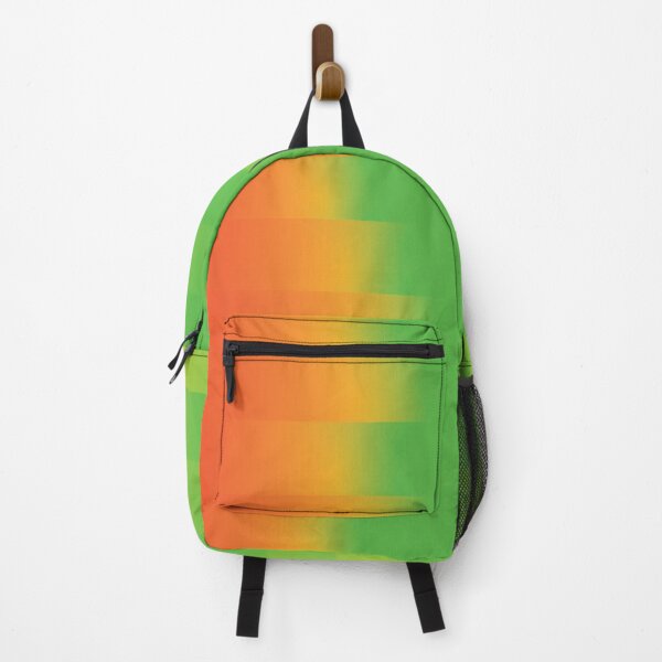 Item preview, Orange Green Gradient Stripes Abstract Modern Minimalist Poster designed and sold by ByJacobHam.