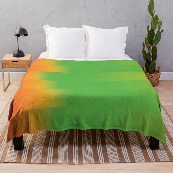 Item preview, Orange Green Gradient Stripes Abstract Modern Minimalist Poster designed and sold by ByJacobHam.