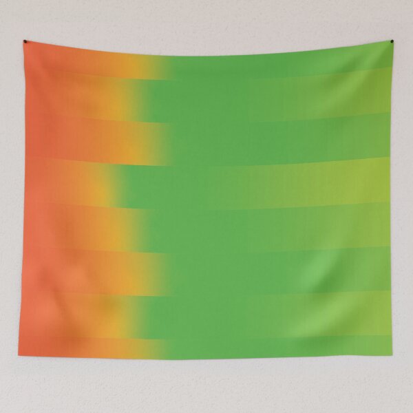 Item preview, Orange Green Gradient Stripes Abstract Modern Minimalist Poster designed and sold by ByJacobHam.