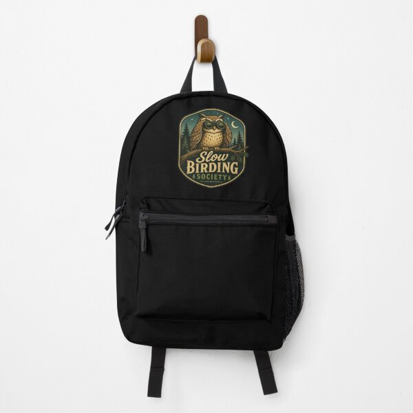 Item preview, Slow Birding Society Vintage Owl Birdwatching Badge designed and sold by Cascio311.