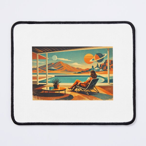Item preview, Retro Lounge With a View of Saturn designed and sold by LumexStudio.
