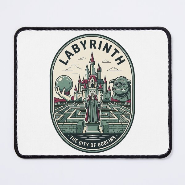 Item preview, Vintage Labyrinth Maze Goblin City Fantasy Badge designed and sold by k3rstman1.